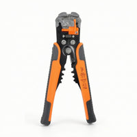 Wire Stripper and Crimping Tool Spring-Loaded Wire Stripper with Crimper Multifunctional Stripping Crimping Pliers Textured-Grip