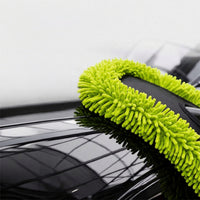 Car Dusting Mop Chenille Car Duster with Long Handle Washable Detachable for Garage