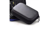 Zip-Around Fishing Lure Storage Case Compact EVA Tackle Case Rectangular Lure Storage Bag Black for Anglers, Fishermen