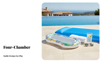 High Buoyancy Inflatable Pool Lounger Long-Lasting PVC Material Floating Bed Lounger Portable Inflatable Mesh Lounger Easy to Carry for Children, Adults