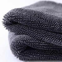 Microfibre Cloths Small Braid Weave Car Drying Towel, Super-Absorbent Microfiber Cloths for Detailing, No-Shed Bound Border Cleaning