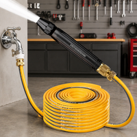 Pressure Washer Gun Hose Set, Car Wash High-Pressure Washer Gun, Black, Plastic, Hose, Nozzle, Shower/Jet Switchable
