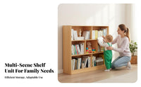 Floor-Standing Cubby Organizer with Doors Multifunctional shelving unit Simple Design Storage Cabinet Space-Saving for Families, Homeowners, Living Room, Bedroom, Home Office, Entryway