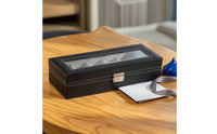 Watch Box Dustproof Watch Display Box Leatherette for Dresser, Collectors