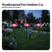 Waterproof Solar Flamingo Light Weather Resistant Flamingo Solar Light Easy to Install for Patio, Pathway