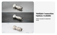 360 Degree Swivel Adapter Compact Pressure Washer Adapter Stainless Steel Coupler Corrosion Resistant Inline Coupling Heavy Duty