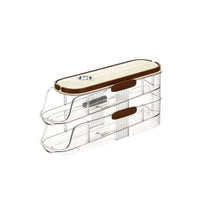 Clear 14 Egg Holder Lidded Egg Storage Box with Lid Sturdy Easy to Clean for Kitchen Countertop