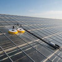 Photovoltaic Panel Cleaning Machine with Dual Brushes Electric Photovoltaic Panel Cleaning Brush Kit Self-Priming twinBrush Cleaner for Professionals