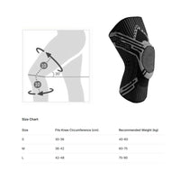Warmth Sport Knee Sleeve Flexible Knee Guard Brace Breathable Sports Gear Shock Protection for Basketball, Football, Volleyball, Running
