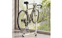 Adjustable Height Bike Rack with Hook Space-Saving Bike Stand with Hooks Non-Slip Cycle Parking Stand Heavy Duty for Cyclists, Apartment Dwellers, Indoor, Garage