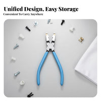 Car Clip Removal Pliers Panel Clip Removal Pliers V-Shaped Notch Design Automotive Interior Disassembly Tool for Mechanics, Upholstery Repair