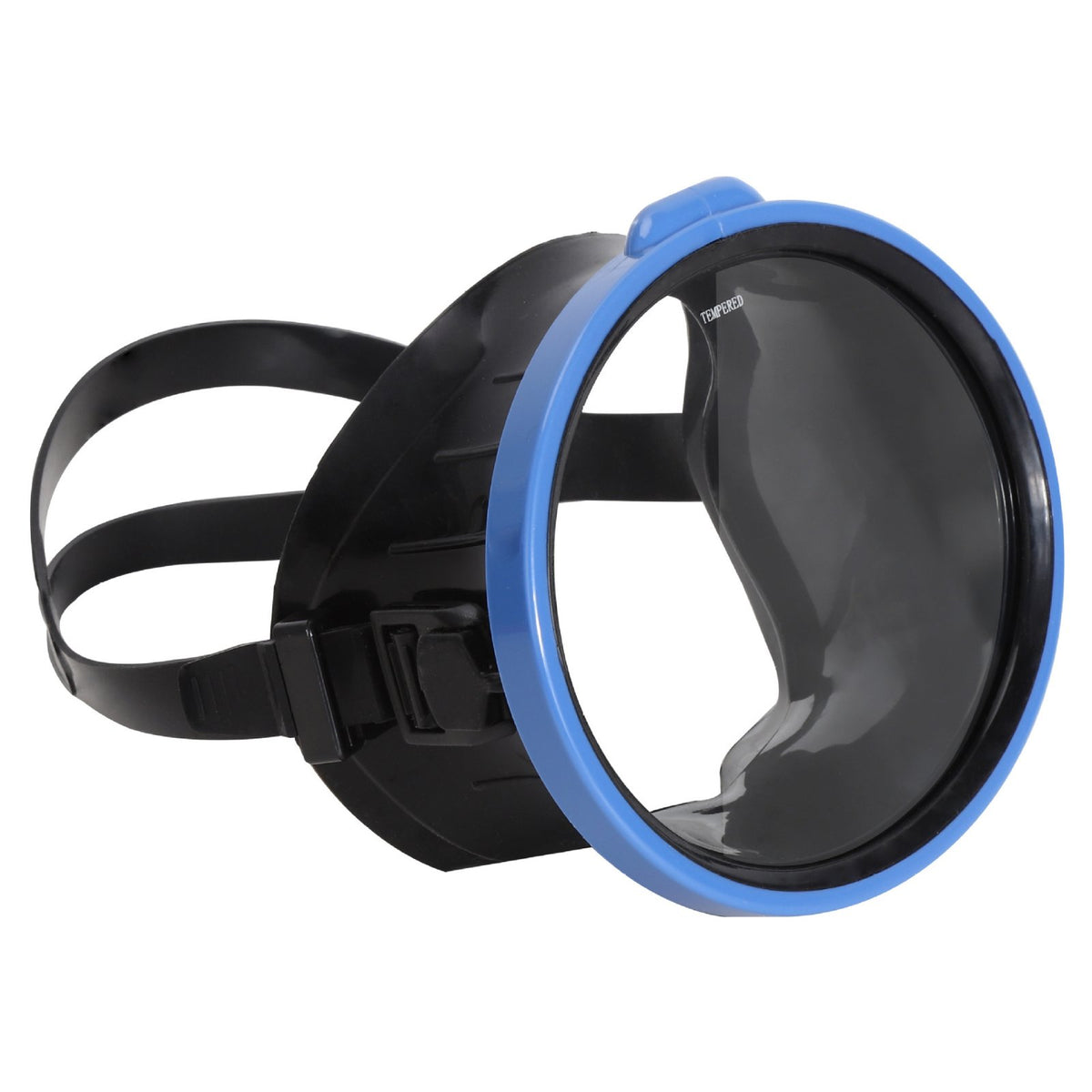 Scratch Resistant Panoramic Dive Mask Quick Adjust Buckle Single Lens Dive Mask
