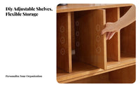 Customizable Layout Independentstanding Storage Cube Retro Design Independentstanding Cube Organizer Multi-Functional Bookcase Large Capacity for Book Lovers, Homeowners, Office Workers, Study Room, Bedroom, Small Areas, Entryway