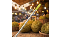 Durian Inspection Rod Stainless Steel Durian Testing Stick Farm Tool Rubber Tip Straight Shaft for Home Setting
