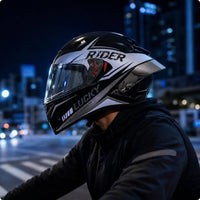 Complete Coverage Headgear | Washable Liner, Ventilated with Sun Visor, for Road Riding