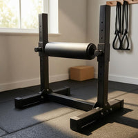 10 Positions Bulgarian Split Squat Rack Stable Base Bulgarian Split Squat Stand Steel Lunge and Glute Bridge Stand Bolted Assembly for Home Gym