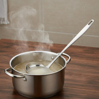 Hot Pot Spoon Mirror Polished Single-Piece Construction Serving Spoon for Restaurant