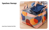 Framed textile Storage container Easy reach Stackable Framed Container dual-direction Zippers