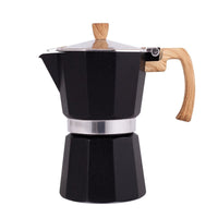 Heat-Resistant Handle Stovetop Coffee Pot Safety Valve Stovetop Espresso Brewer Easy to Clean Italian Espresso Brewer Portable for Office, Camping