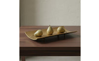 Art Display Tray Painted Finish Rectangular Metal Tray Aluminum Home Decor