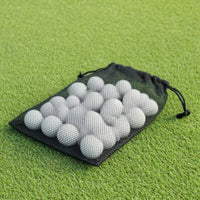 Golf Ball Pouch Lightweight Golf Ball Storage Bag Mesh Bag with Drawstring Compact for Golfers, Driving Range