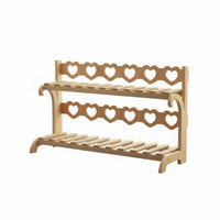 Sturdy Construction Multi-Tier Flower Rack Space Saving Multi-Tier Wood Plant Shelf Strong Load-Bearing Wooden Plant Shelf Easy Assembly for Gardeners, Homeowners, Balcony, Living Room, Indoor, Bedroom