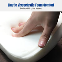 Car Support Pad, Viscoelastic Foam Gel, Ergonomic Rear Seat Pillow, Breathable, Universal All-Season