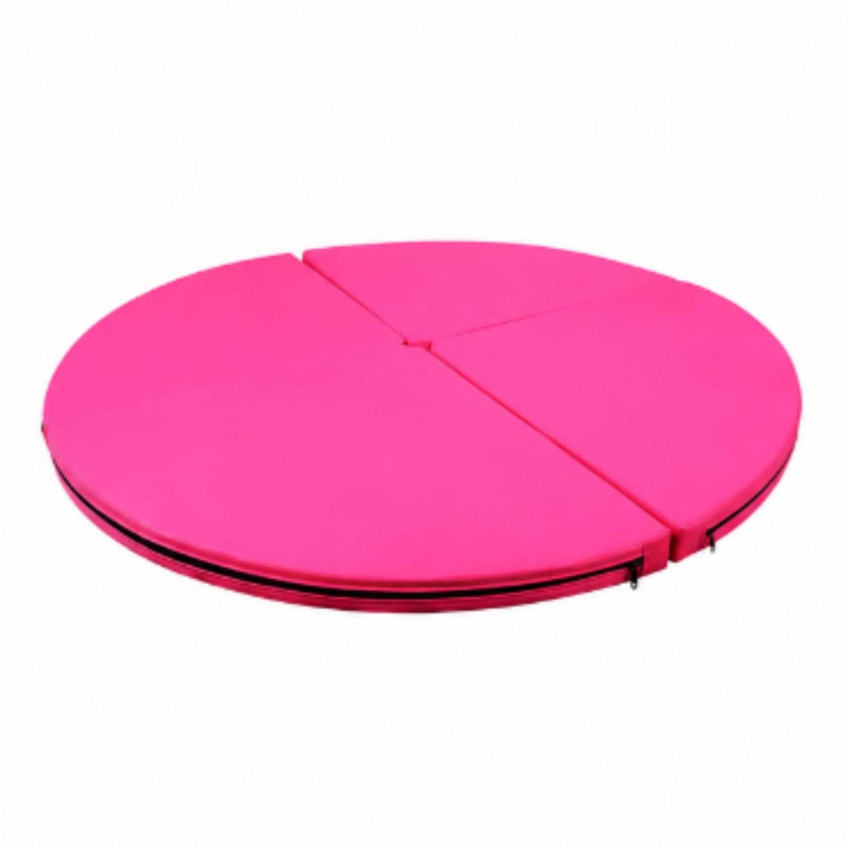 Performance Mat Foldable Design Round Gymnastics Mat Impact Absorption Thick Crash Pad for Gymnasts, Stretching and Flexibility Users, Dance Studio