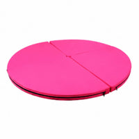 Performance Mat Foldable Design Round Gymnastics Mat Impact Absorption Thick Crash Pad for Gymnasts, Stretching and Flexibility Users, Dance Studio