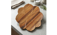 Lotus Flower Tray Wooden Lotus Tray Carved for Tea Service