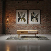 Minimalist Design Solid Wood Coffee Table Oak Tea Table for Small Apartment Dwellers