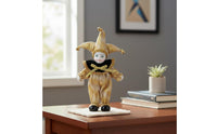 Gift Jester Figurine Polished Surface Clown Doll Statue Stable Base for Collectors, Shelf, Desk