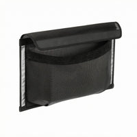 Flat-Backed Boat Storage Mesh Bag Flap-Top Self-Adhesive Boat Organizer Bag Framed Edge Adhesive Mesh Storage Pouch Black for Boats, Outdoor Water Settings