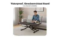 Foldable Collapsible Lift-Top Table Multi-Functional Adjustable Lift-Top Table Multifunctional Space-Saving Furniture Stable and Sturdy for Apartment Dwellers, Telecommuting Workers, Students, Small Areas, Living Room, Home Office, Bedroom