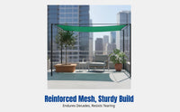 Green Shade Mesh, Thickened Sunshade, Dense Reinforced Border, Outdoor Patio, Balcony, Greenhouse, Heat Insulation