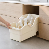 Kitchen Cabinet Pull-Out Storage Organizer with Wheels for Pots, Lids, and Spices