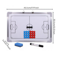Aluminum Frame Attractive Basketball Strategy Board Portable Attractive Basketball Coaching Board Hangable for Training, Game Day
