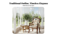 hardwood Wood Frame highsupportive wing chair Armchair Vintage Design Upholstered highsupportive wing chair Armchair Highsupportive Support Single Sofa Thickly Cushioned for Readers, Homeowners, Seniors, Bedroom, Study Room, perusing corner, Home Office