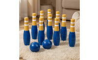 Wooden Bowling Toy Smooth Wooden Bowling Set for Playroom