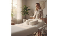 50 Pieces Massage Headrest Cover C-Shaped Pillow Cover Covers for Beauty Salons
