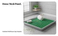 gnawResistant Slatted Footrest mat Easy to Clean Hutch Liner Non-Slip Surface enclosure Floor Mat cleanable Reusable for Small pet Owners, Playpens