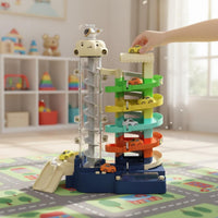 Multi Level Car Garage Toy Lights and Music Automatic Vehicle Lift Toy for Kids, Young Children