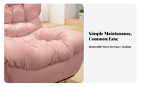 Foldable Design Adjustable Floor Lounger Space-Saving Adjustable Sleeper Chaise Folds Flat Lazy Sofa Converts to Bed for Apartment Dwellers, Students, Bedroom, Small Areas, Dorm Room, Reading Nook