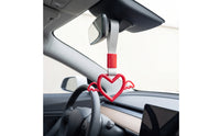 Decorative Heart Car Pendant Lightweight Car Ornament with Wings Compact Angel Wings Pendant Colorfast for Drivers