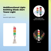 3-color LED tower light, 24V, high brightness