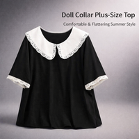 Ladies Short Sleeve Blouses in Soft Fabric for Summer Wear, Plus Size Casual Shirts up to 7XL for Comfortable Fit