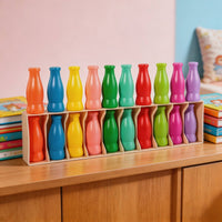 Brain Training Color Matching Bottle Game Develops Logical Thinking Bottle Peg Memory Game Cognitive Skill Builder Educational Toy Beginner-Friendly for Preschoolers