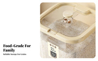 Large Capacity Rice Bucket Airtight Seal Rice Storage Container Humidity-Resistant Bulk Food Storage Container
