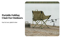 Moon Chair Foldable Lightweight Folding Chair Includes Carry Bag sturdyDuty for Campers, Anglers, Fishing
