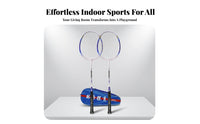 Carrying Bag Indoor Sports Gear Elastic Cords Overhead Mounted Badminton Comeback Set for at Home